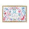 Stupell Industries Se Felices Mariposas Florales Framed Floater Canvas Wall Art